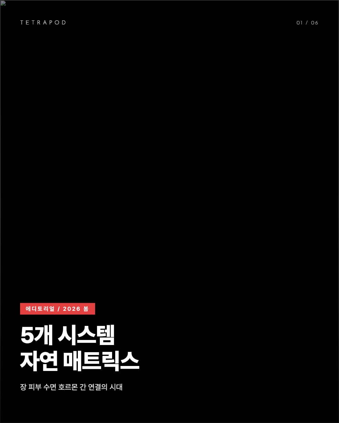 5개 시스템 자연 매트릭스, 장 피부 수면 호르몬 간 연결