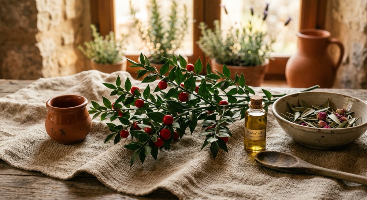 Butcher's Broom (Ruscus) + Vitamin C Lifts Venous Tone +28%, Cuts Heaviness -35% in 8 Weeks