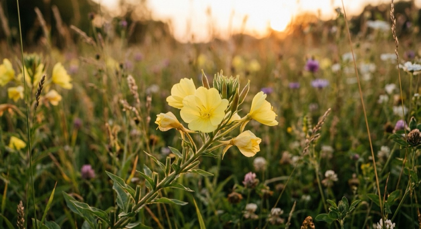 Evening Primrose Oil for 12 Weeks, Skin Moisture Up 12.9%, Roughness Down 21.7%