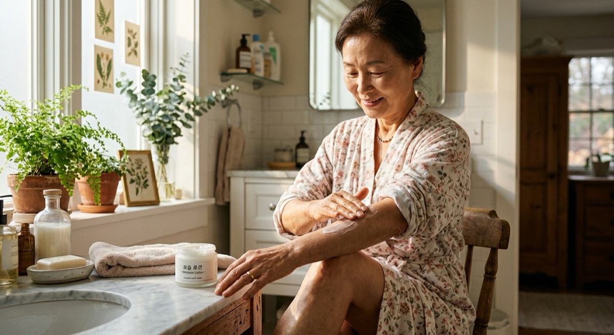OS-01 Senotherapeutic Peptide Body Lotion — 61~85 Year Women IL-8 ↓ + Hydration 41% ↑. First Clinical Data for Body Skin Aging